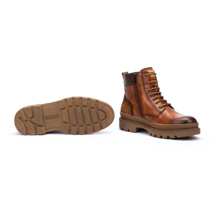 Men's Pikolinos OURENSE Ankle Boots Brown | NZ A7Q8923